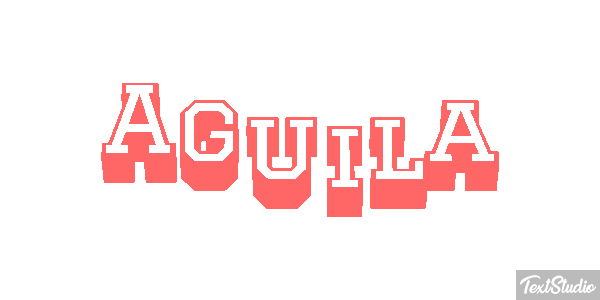 Águila Effet de texte