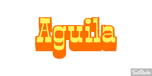 Águila Effet de texte