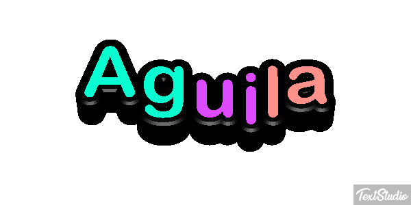 Águila Effet de texte