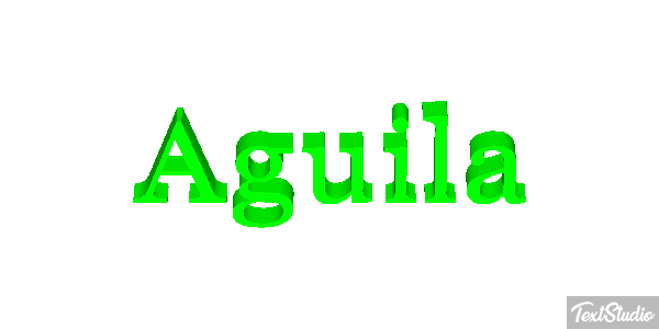 Águila Effet de texte