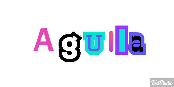 Águila Effet de texte