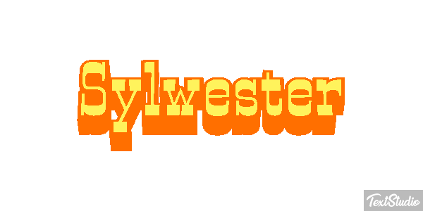 Sylwester Tekst effect