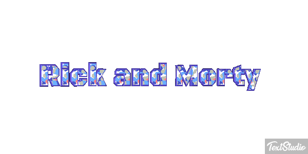 Rick and Morty Efecto de texto