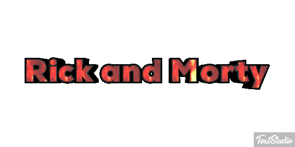 Rick and Morty Efecto de texto