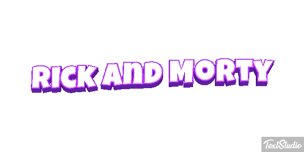 Rick and Morty Efecto de texto