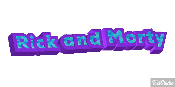 Rick and Morty Efecto de texto