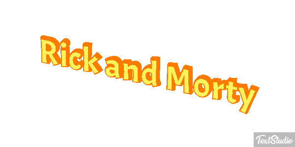 Rick and Morty Efecto de texto