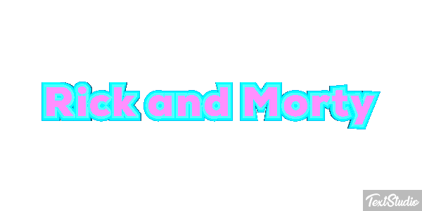 Rick and Morty Efecto de texto