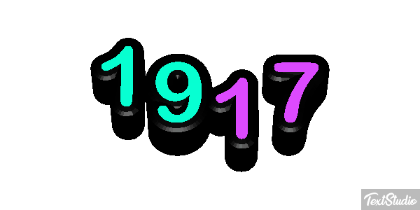 1917 Metin efekti