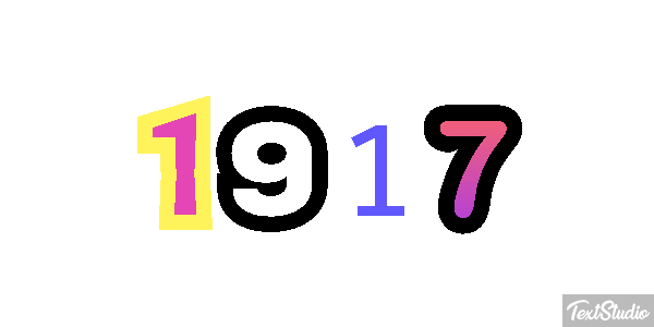 1917 Metin efekti