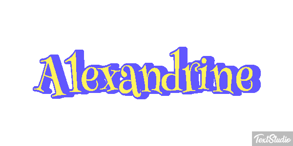 Alexandrine Effetto testo