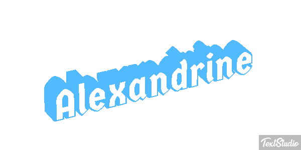 Alexandrine Effetto testo