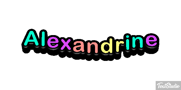 Alexandrine Effetto testo