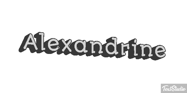 Alexandrine Effetto testo