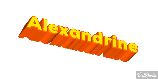 Alexandrine Effetto testo