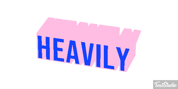 Heavily テキスト効果