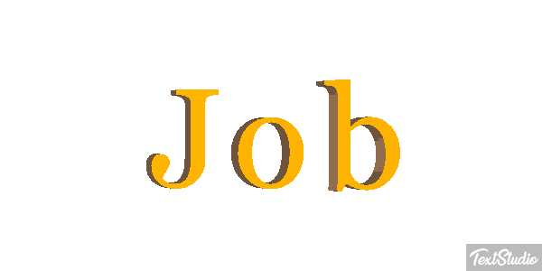 Job Text effect