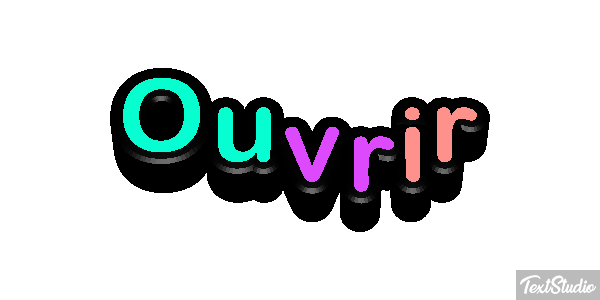 Ouvrir Effet de texte