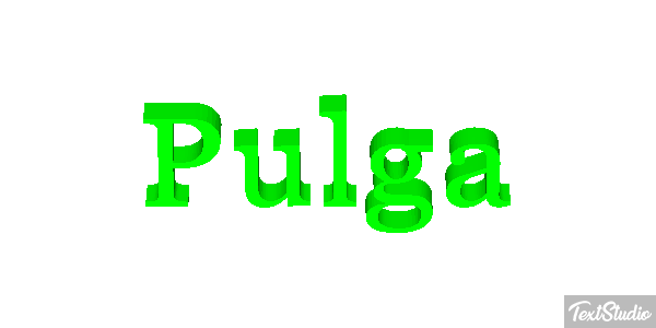 Pulga Texteffekt