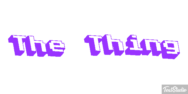 The Thing Efecto de texto