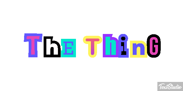 The Thing Efecto de texto