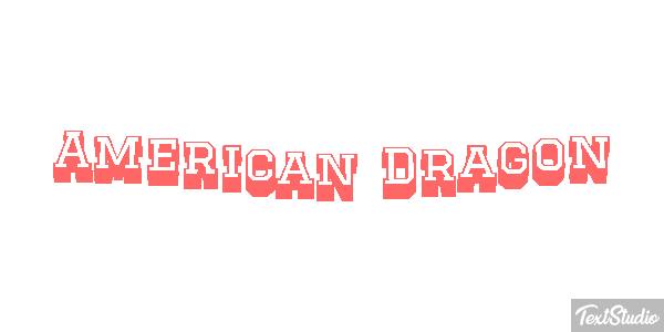 American Dragon Texteffekt