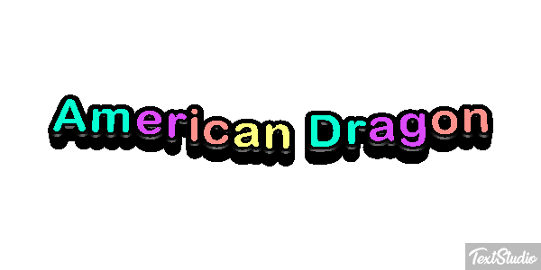 American Dragon Texteffekt