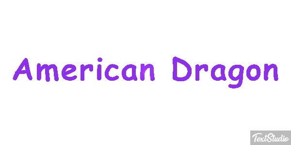 American Dragon Texteffekt