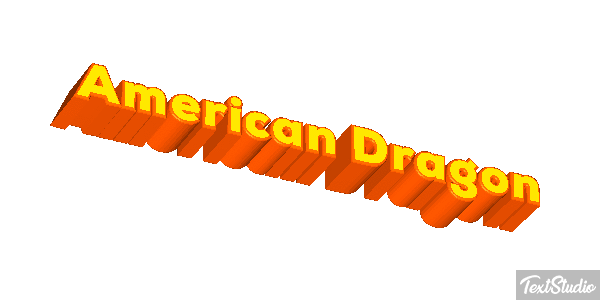American Dragon Texteffekt