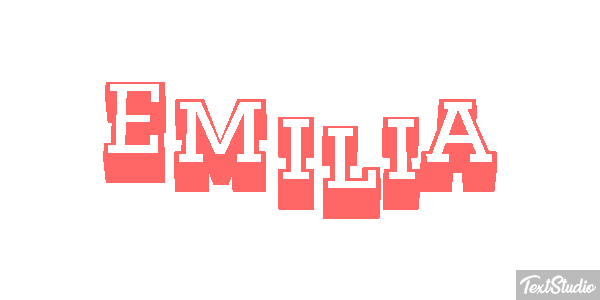 Emília Text effect