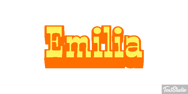 Emília Text effect