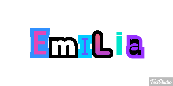 Emília Text effect