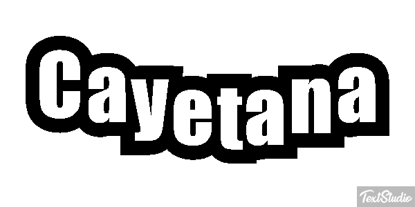 Cayetana Tekst effect