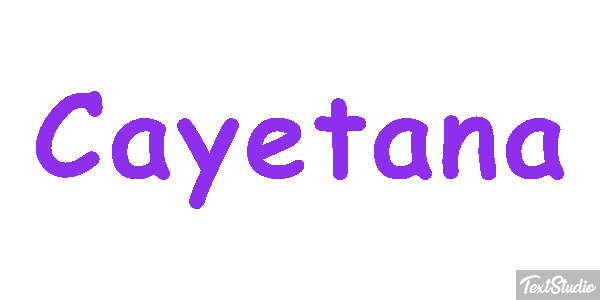 Cayetana Tekst effect