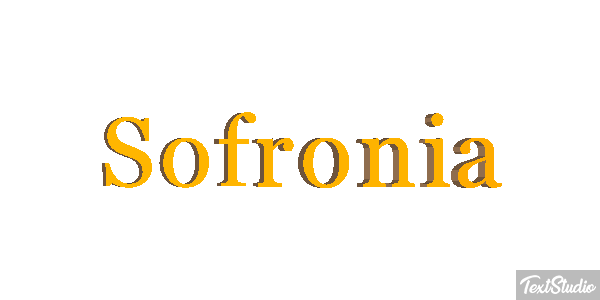 Sofronia Effetto testo