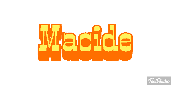 Macide Text effect
