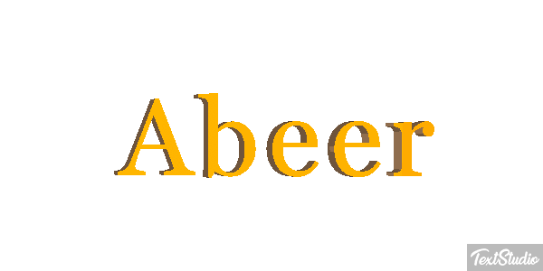 Abeer Tekst effect