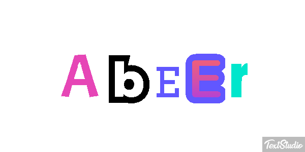 Abeer Tekst effect