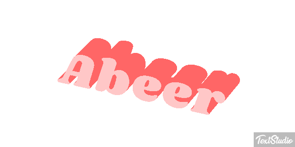 Abeer Tekst effect