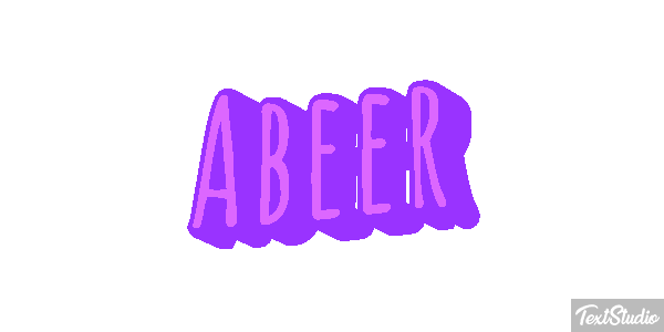 Abeer Tekst effect