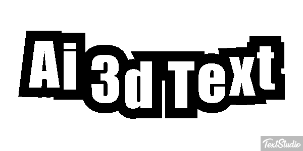Ai 3D Text Text effect