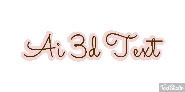 Ai 3D Text Text effect