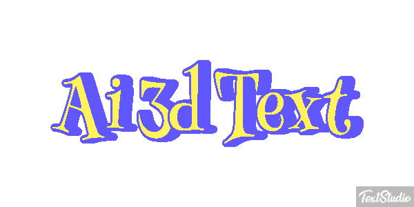 Ai 3D Text Text effect