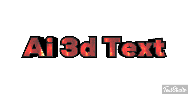 Ai 3D Text Text effect