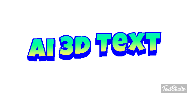 Ai 3D Text Text effect