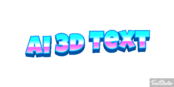 Ai 3D Text Text effect