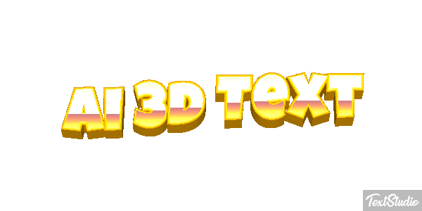 Ai 3D Text Text effect