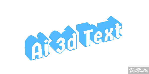 Ai 3D Text Text effect