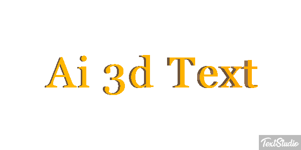 Ai 3D Text Text effect