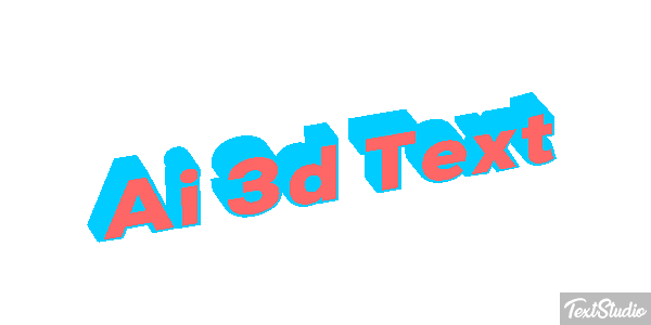 Ai 3D Text Text effect